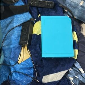 Vibrant Blue Gaming Console